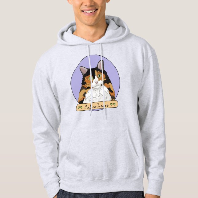 Calico Cat Lover Hoodie (Front)