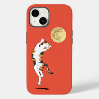 Calico Cat Moon Dancing Case-Mate iPhone Case