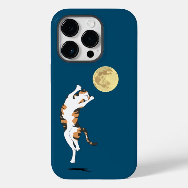 Calico Cat Moon Dancing Case-Mate iPhone Case (Back)