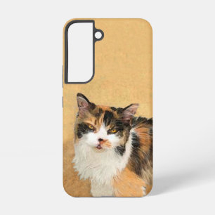 Calico Cat Painting - Cute Original Cat Art Samsung Galaxy Case