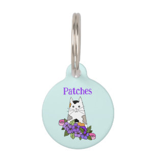 Calico Cat Pet Tag