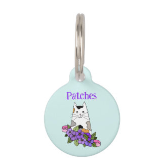 Calico Cat  Pet Tag