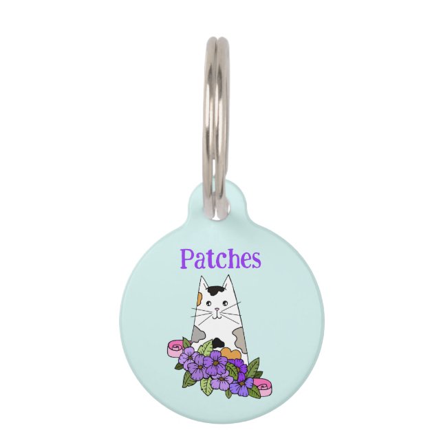 Calico Cat  Pet Tag (Front)