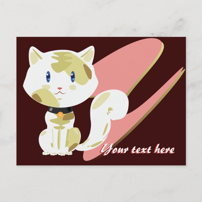 Calico Cat Postcard (Front)