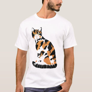 Calico cat sitting T-Shirt
