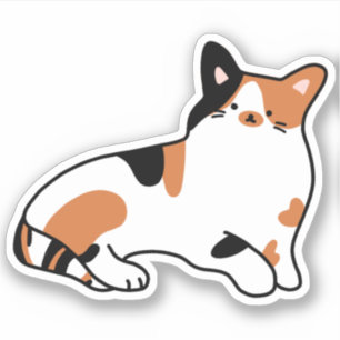 Calico Cat Sticker