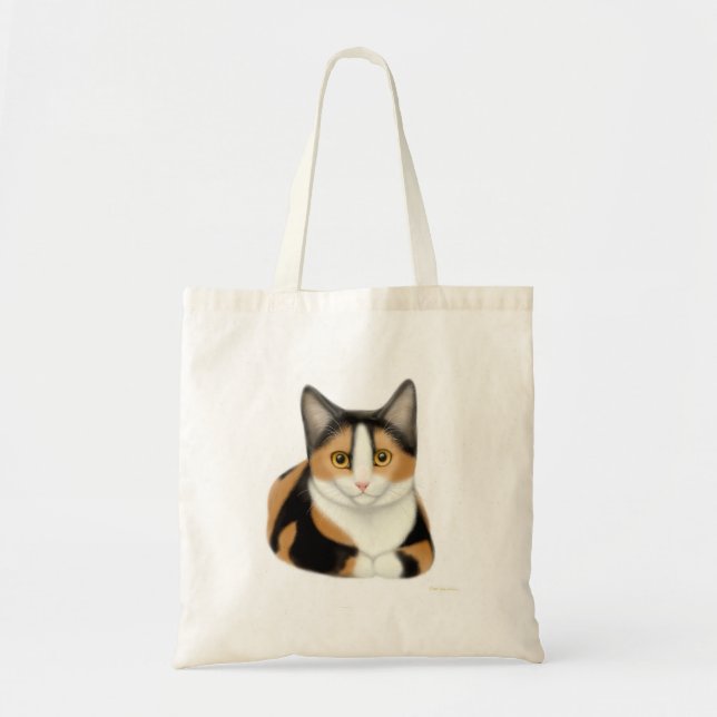 Calico Cat Tote Bag (Front)