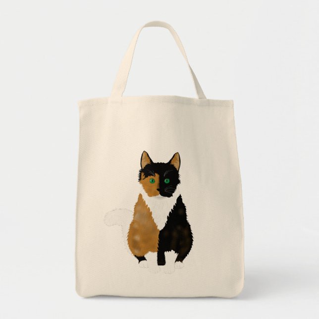 Calico Cat Tote Bag (Front)