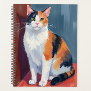 Calico Cat Watercolor Pretty Kitten Cat Pet Planner