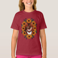 Calico Cat With Black-eyed Susan Maryland State 