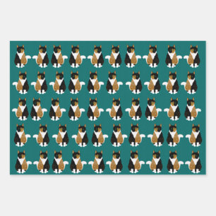 Calico Cat Wrapping Paper Sheets