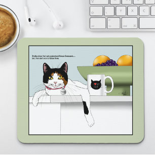 Calico Catitude Cat Kitchen Mouse Mat