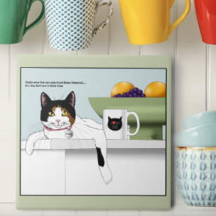 Calico Catitude Cat Kitchen Tile