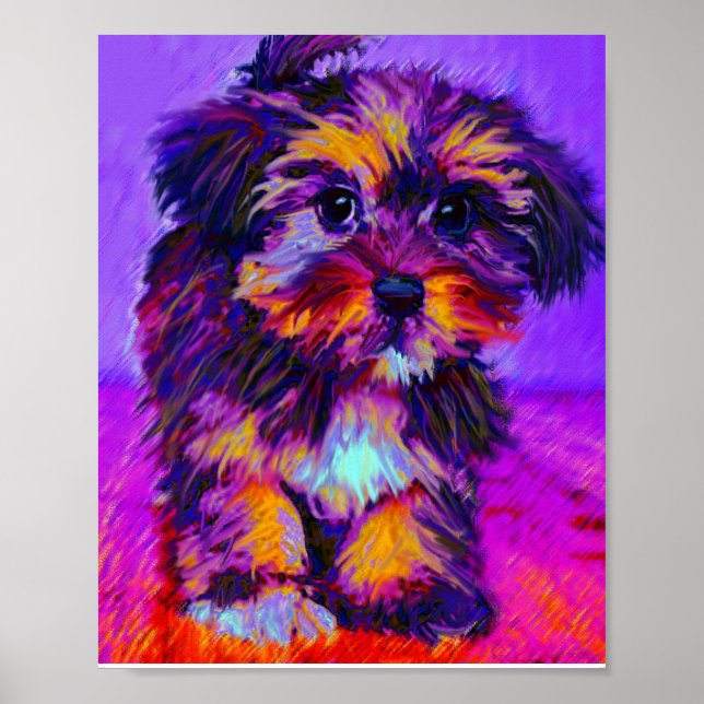 calico dog poster (Front)