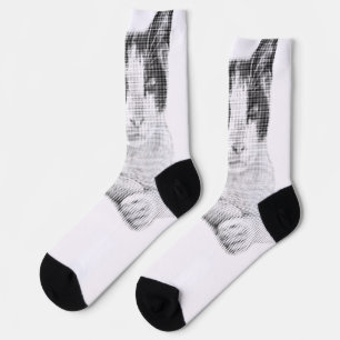 Calico Halftone Muse Socks