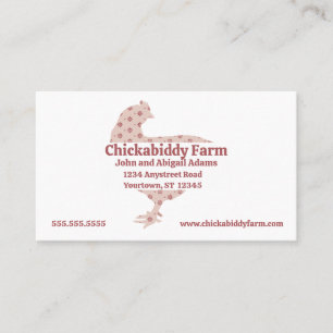 Calico Hen Egg Farm Farmer Ranch Country Business Card