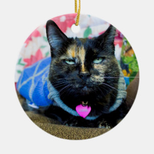Calico I Ceramic Tree Decoration