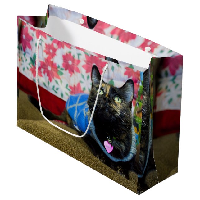 Calico II Large Gift Bag (Front Angled)