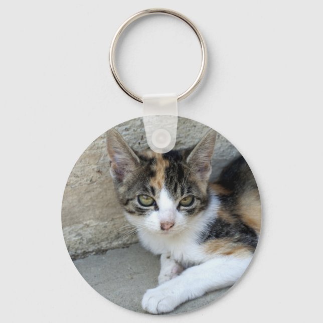 Calico Kitten Key Ring (Front)