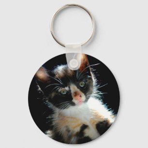 Calico Kitten Keychain