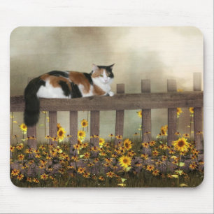 Calico kitty cat mouse mat
