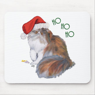 Calico Persian Cat Christmas Mouse Mat