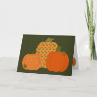 Calico Pumpkin Trio Card