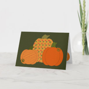 Calico Pumpkin Trio Card