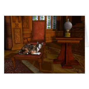 Calico resting