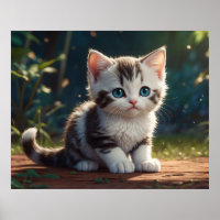 *~* Calico Sweet Kitty AP68 5:4 Feline Kitten Cat