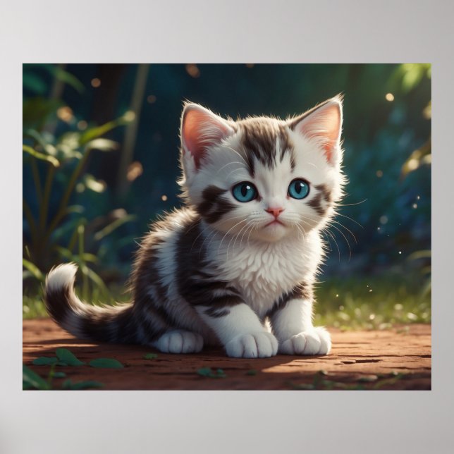 *~* Calico Sweet Kitty AP68 5:4 Feline Kitten Cat Poster (Front)