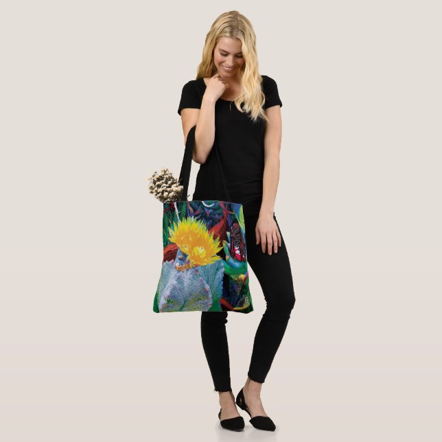 Caliente Cactus Tote Bag (On Model)