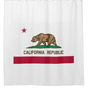Califorina State Flag Shower Curtain