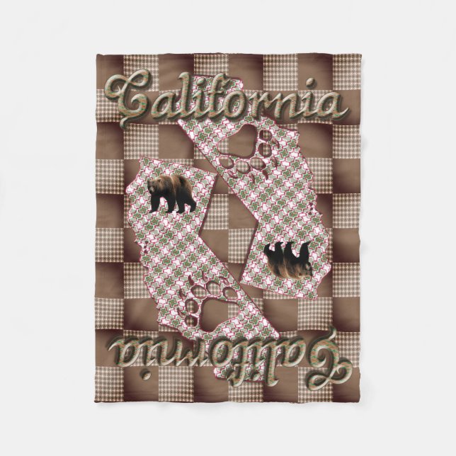 California2025-small Fleece Blanket (Front)