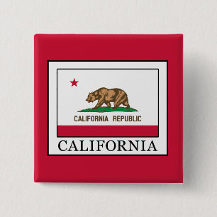California 15 Cm Square Badge