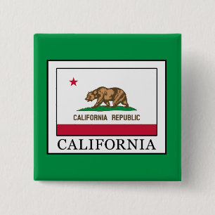 California 15 Cm Square Badge