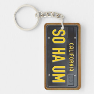 California 1963 License Plate Keychain CUSTOM