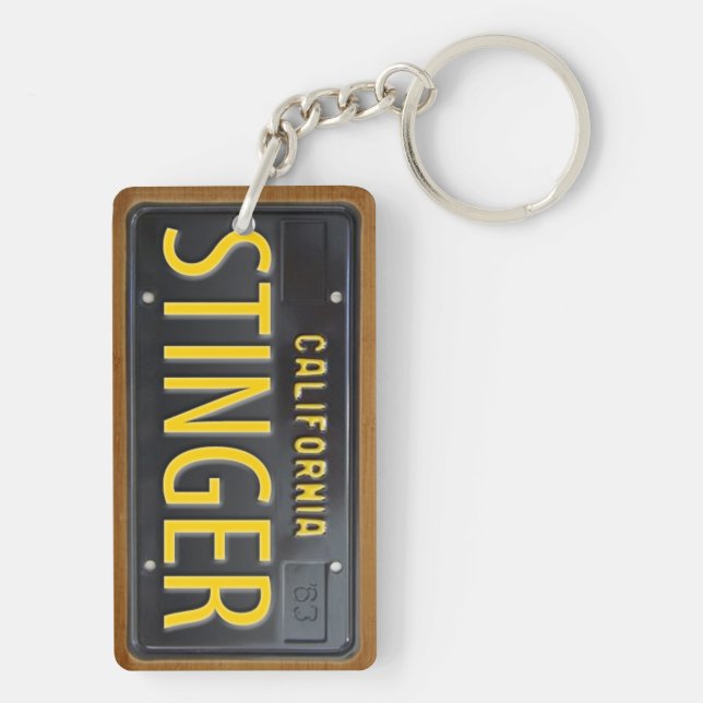 California 1963 License Plate Keychain CUSTOM (Back)