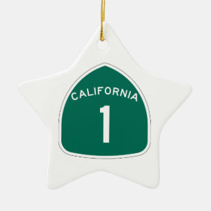 California 1 ceramic tree decoration