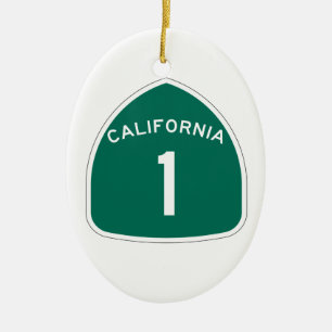 California 1 ceramic tree decoration