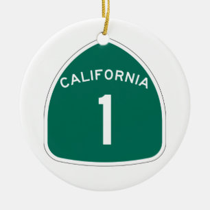 California 1 ceramic tree decoration