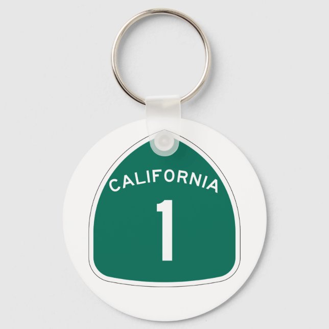 California 1 key ring (Front)