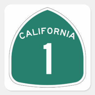 California 1 square sticker