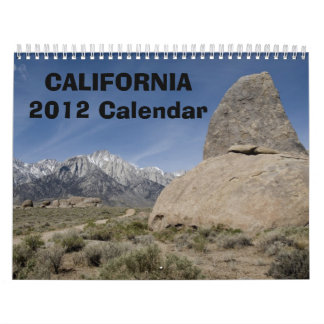 California 2012 Calendar