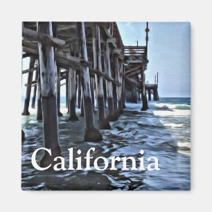 California - 2 Inch Square Magnet