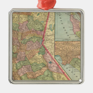 California 3 metal tree decoration