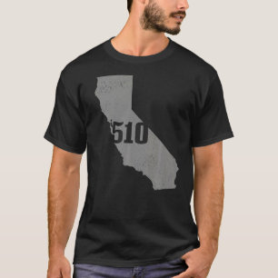 California 510 Area Code Richmond Oakland State Ma T-Shirt