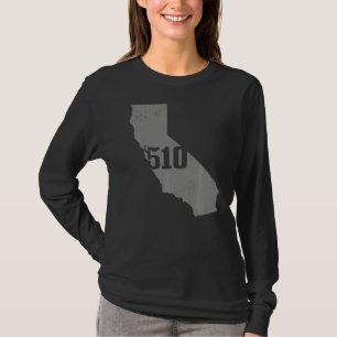 California 510 Area Code Richmond Oakland State Ma T-Shirt