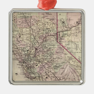 California 7 metal tree decoration
