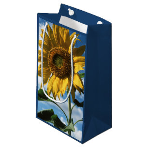 California, A Mammoth Sunflower (Helianthus) 2 Small Gift Bag